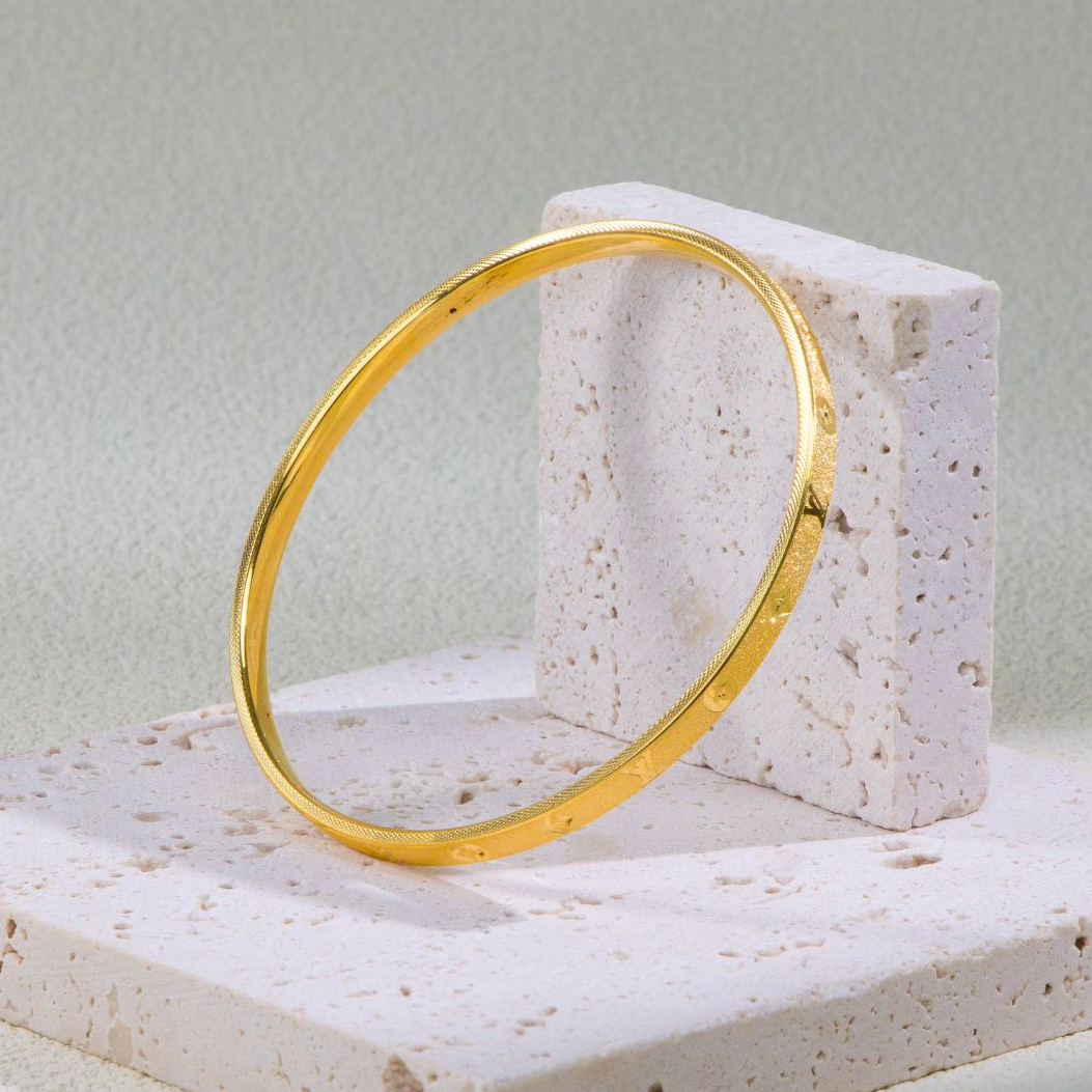 黄生珠宝【L家老花】卡4磨砂满天星足金999投资金条攒黄金悦己送人