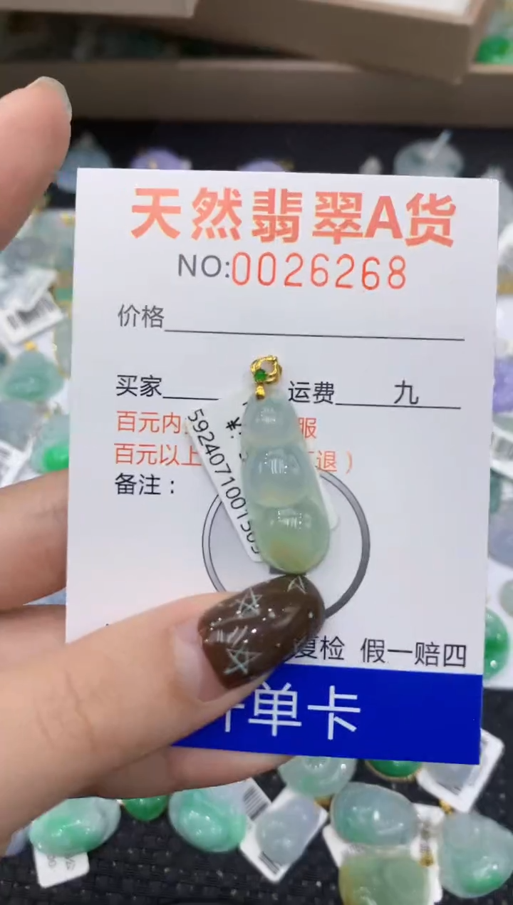 【闪购商品】翡翠颈饰18K金镶嵌1111111111