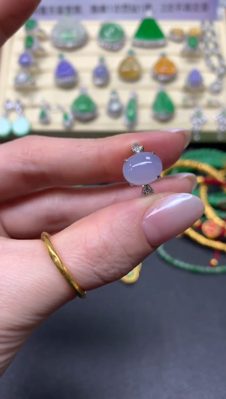 【闪购商品】翡翠戒指18K金镶嵌戒指|3980+398