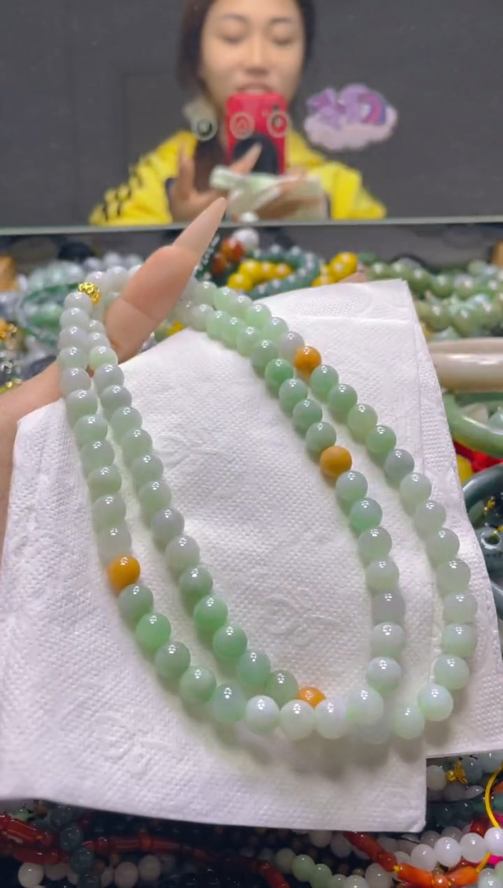 颈饰未镶嵌翡翠7MM