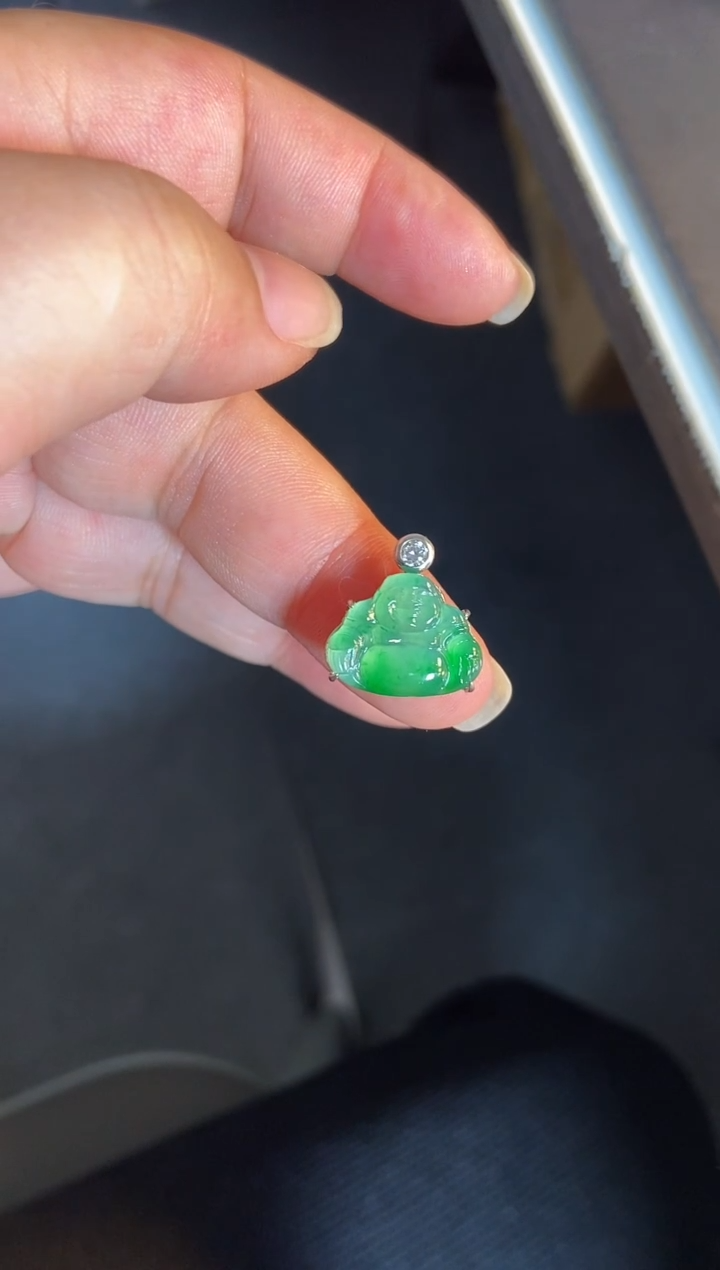 吊坠(不含链)银S925镶嵌翡翠1