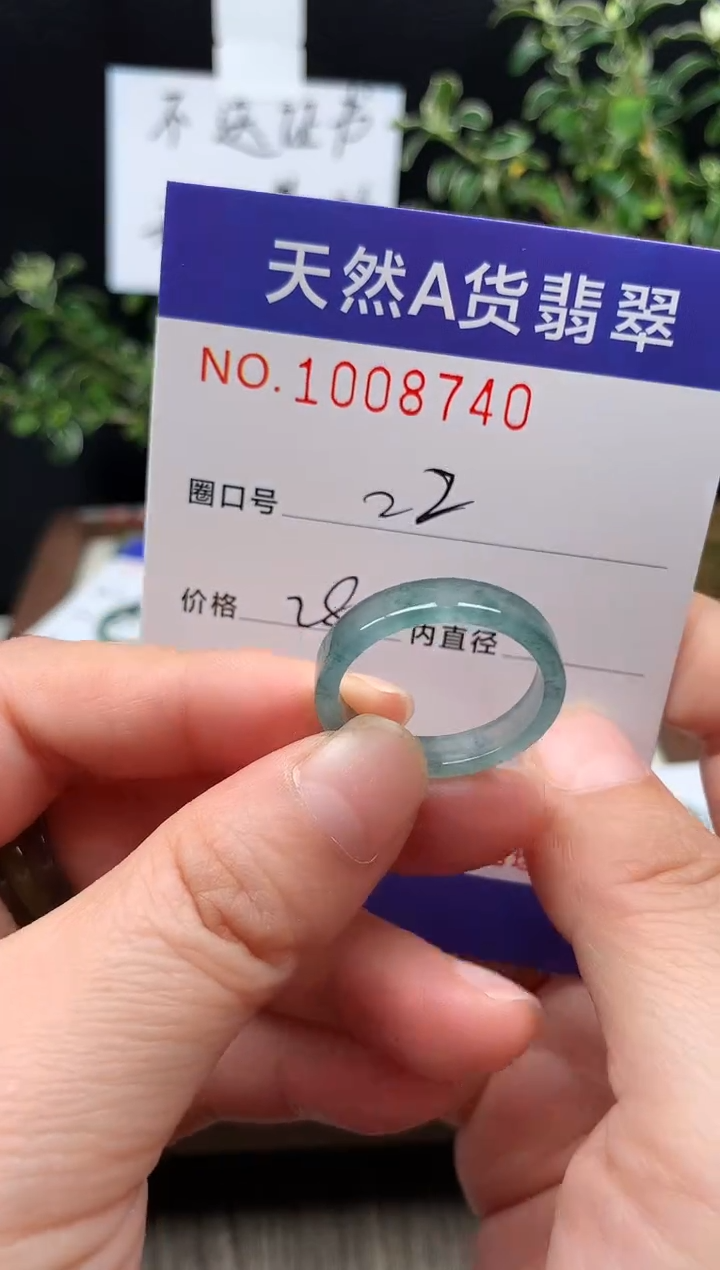 未镶嵌戒指翡翠22#