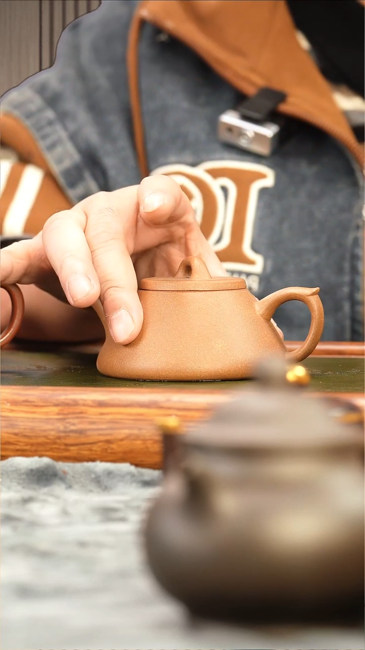 茶壶紫砂段泥光塑封侯拜相石瓢(微瑕