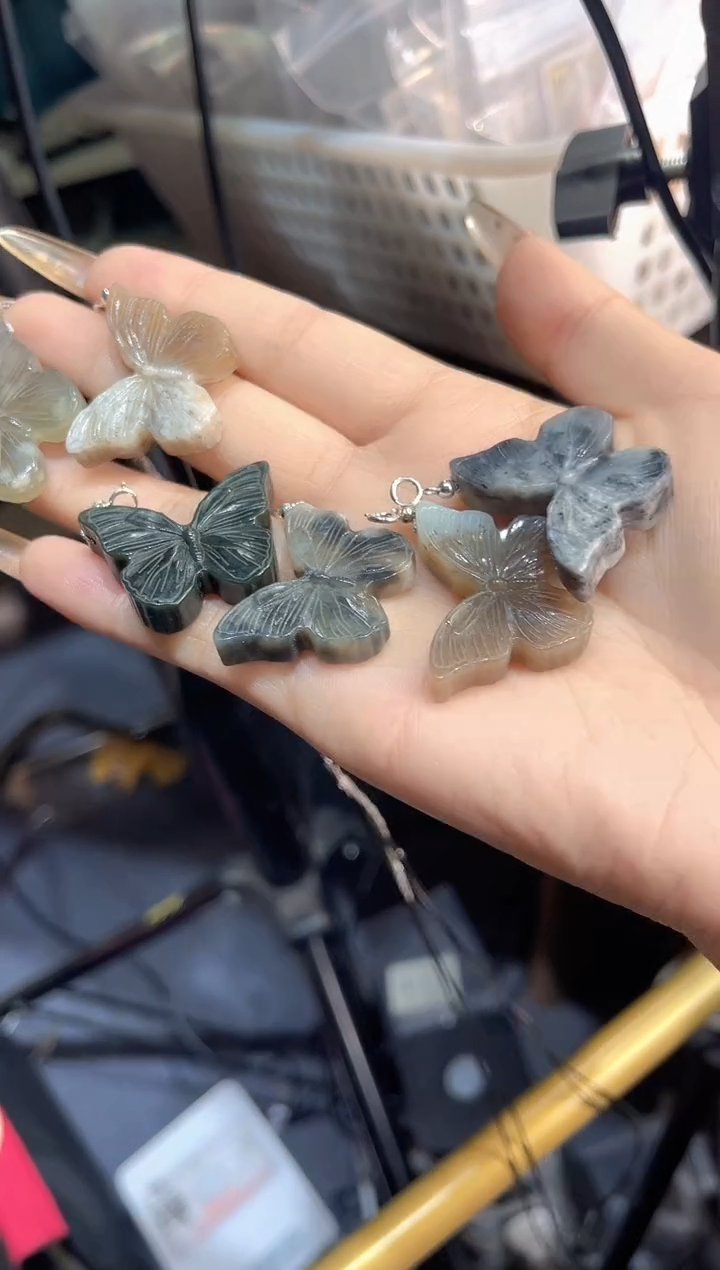 吊坠(不含链)银S925镶嵌和田玉多样性发其一