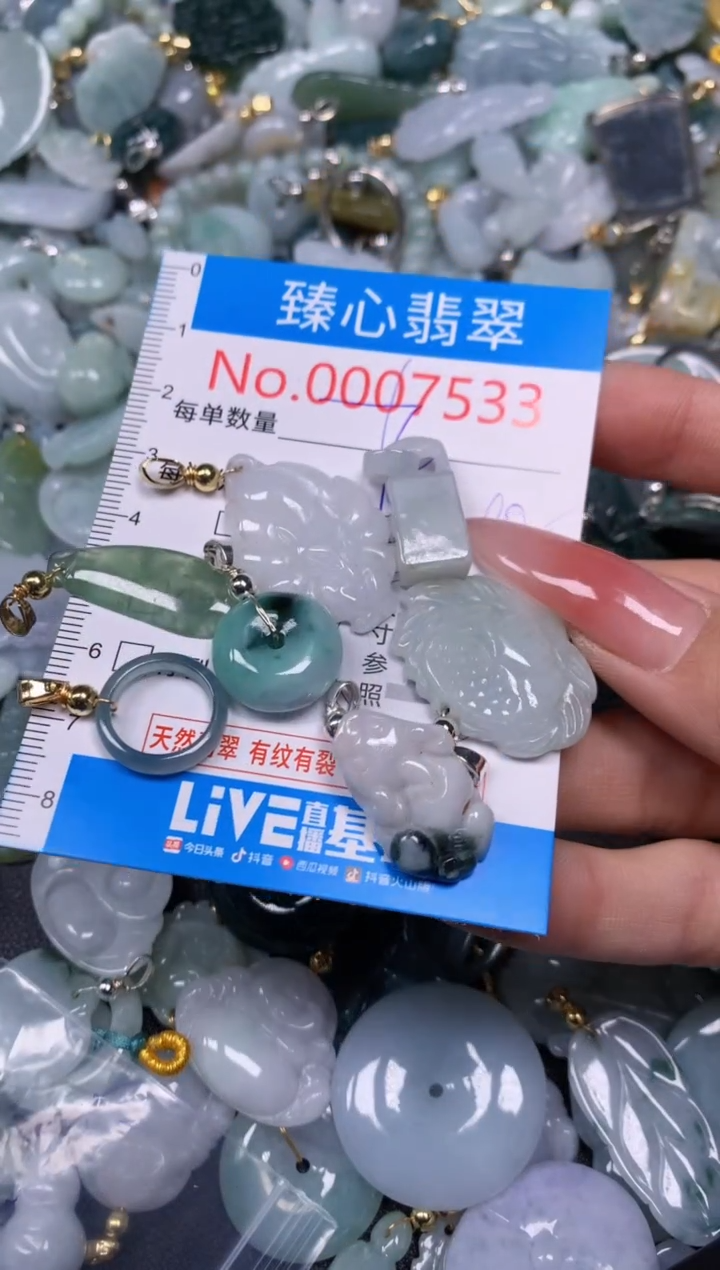 【闪购商品】翡翠颈饰未镶嵌含绳0007533