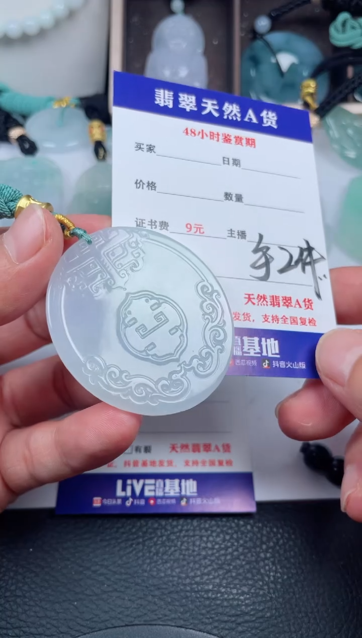 翡翠未镶嵌颈饰         