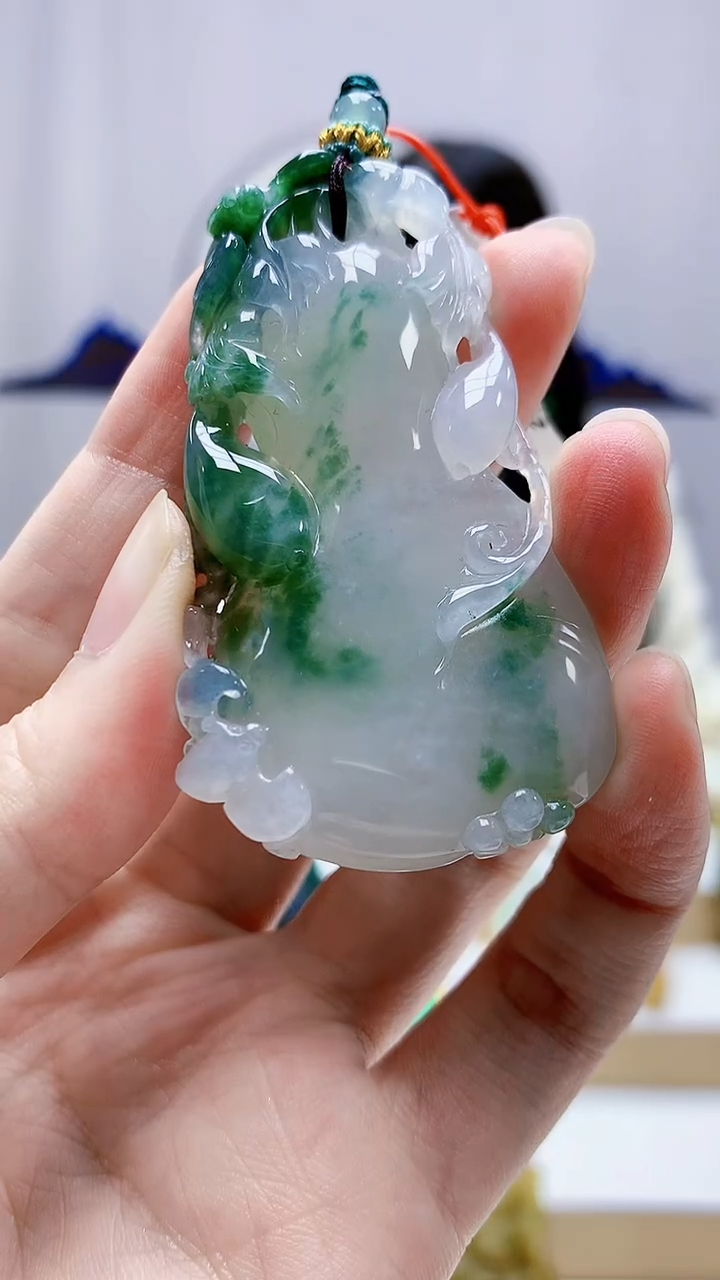 未镶嵌定制翡翠4812zm-毛货挂件瓜108