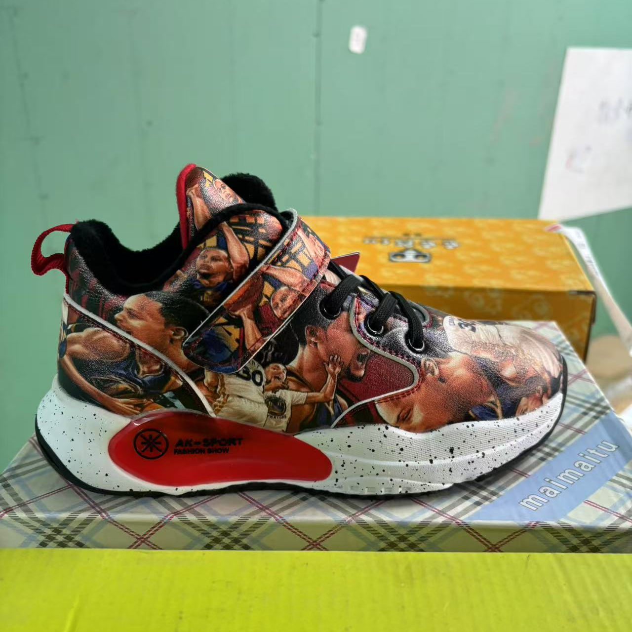 A6学生版加棉篮球鞋秋冬款耐磨减震增高