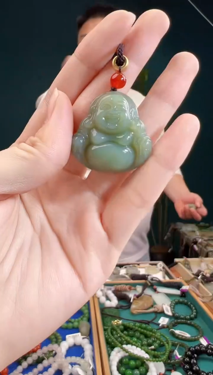 颈饰未镶嵌和田玉一物一证 拍一单发一个