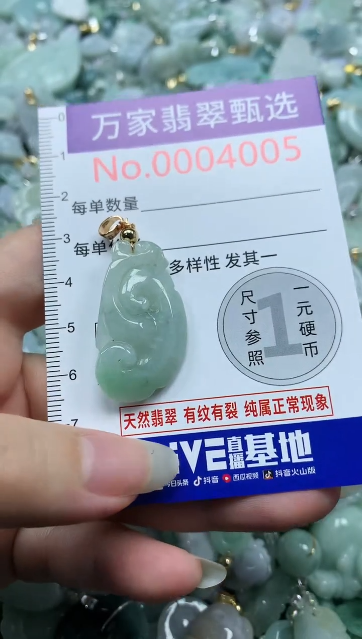 吊坠(不含链)未镶嵌翡翠4005
