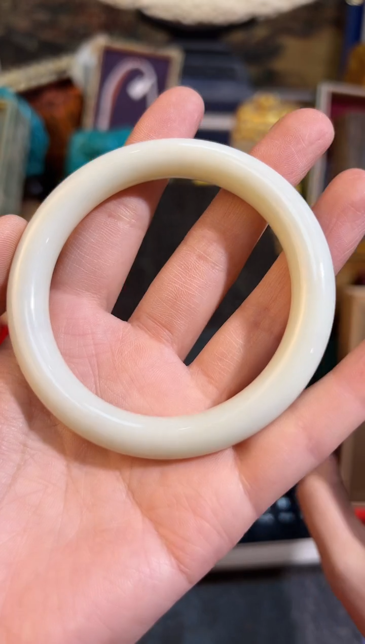【闪购商品】和田玉手镯未镶嵌98圈口60业业业业业业业业