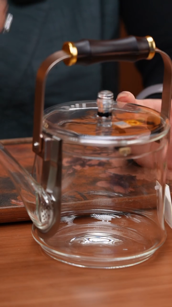 【闪购商品】禾器/透明君若壶/滤片款/紫光檀把