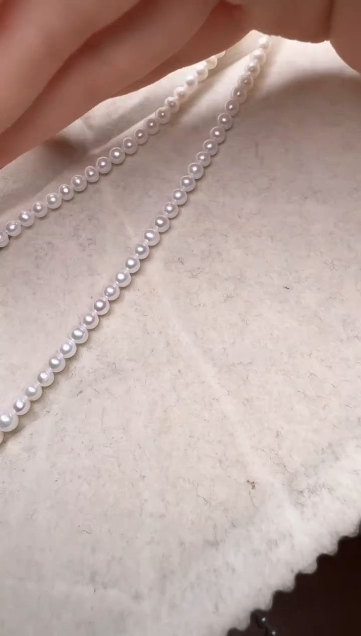 【闪购商品】淡水珍珠颈饰银S925镶嵌6号设计款V字项链