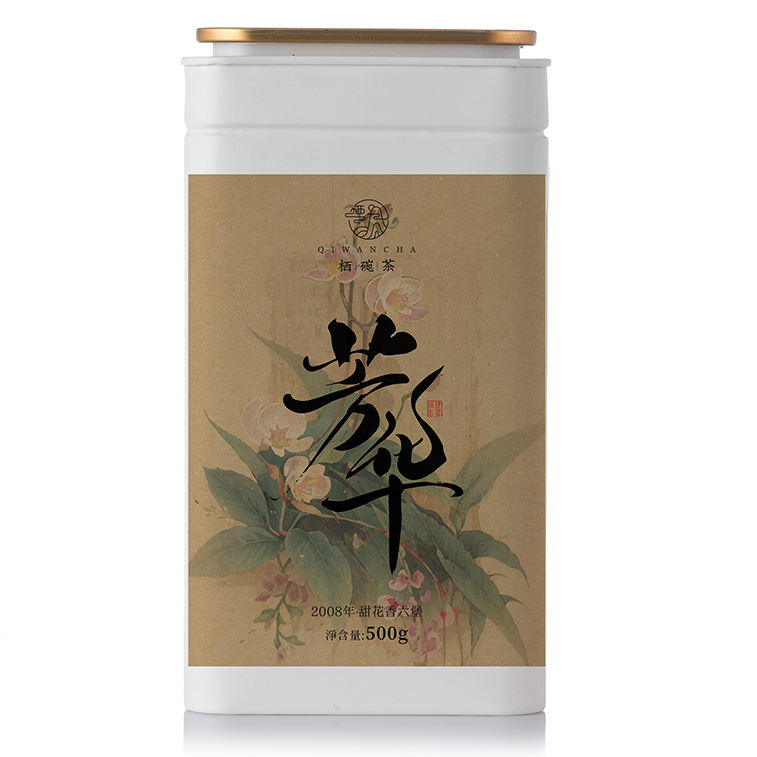 栖凤居芳华2008年甜花香六堡黑茶500g甜豆沙韵 醇厚绵密