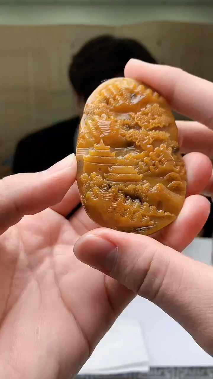 【闪购商品】定制翡翠未镶嵌5145bb-毛货挂件赠珠链51