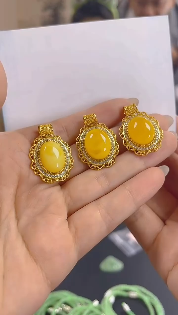 蜜蜡颈饰未镶嵌1111 