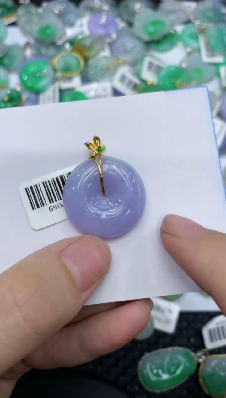 【闪购商品】翡翠颈饰18K金镶嵌  111111111111