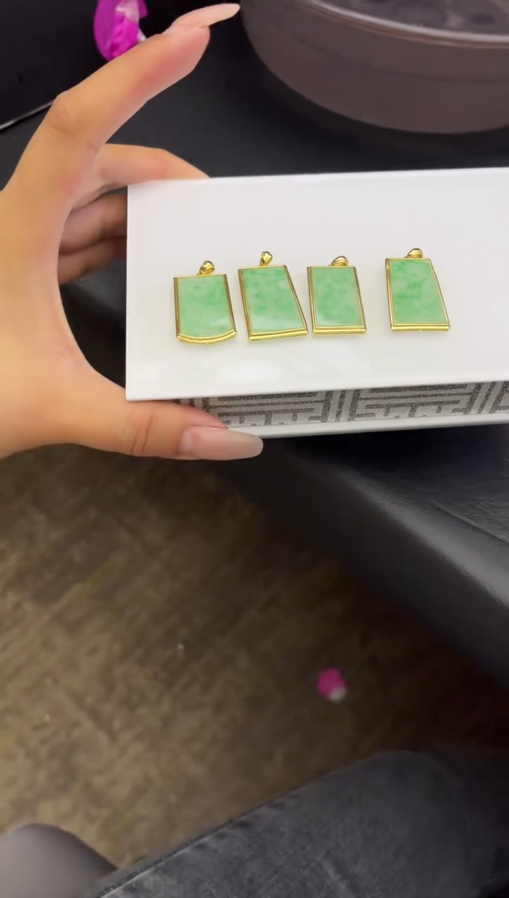 【闪购商品】翡翠颈饰银S925镶嵌Z109多样性发一件/配绳子