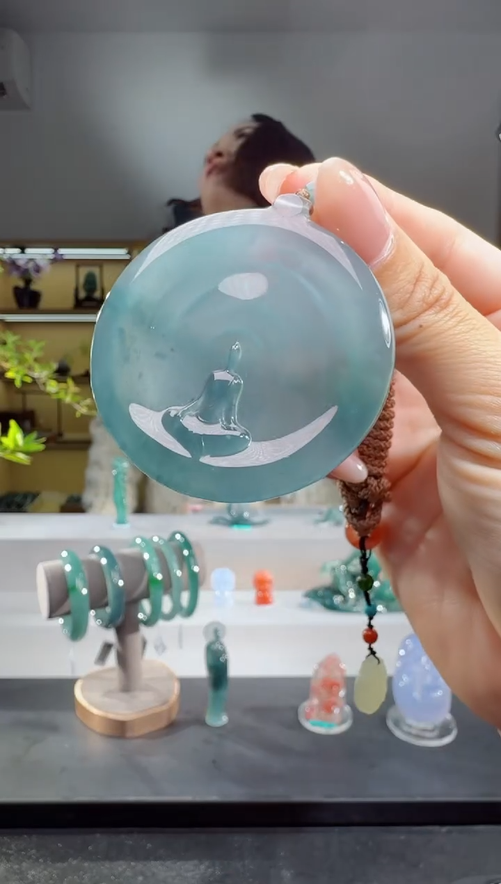 吊坠(不含链)未镶嵌翡翠悟道