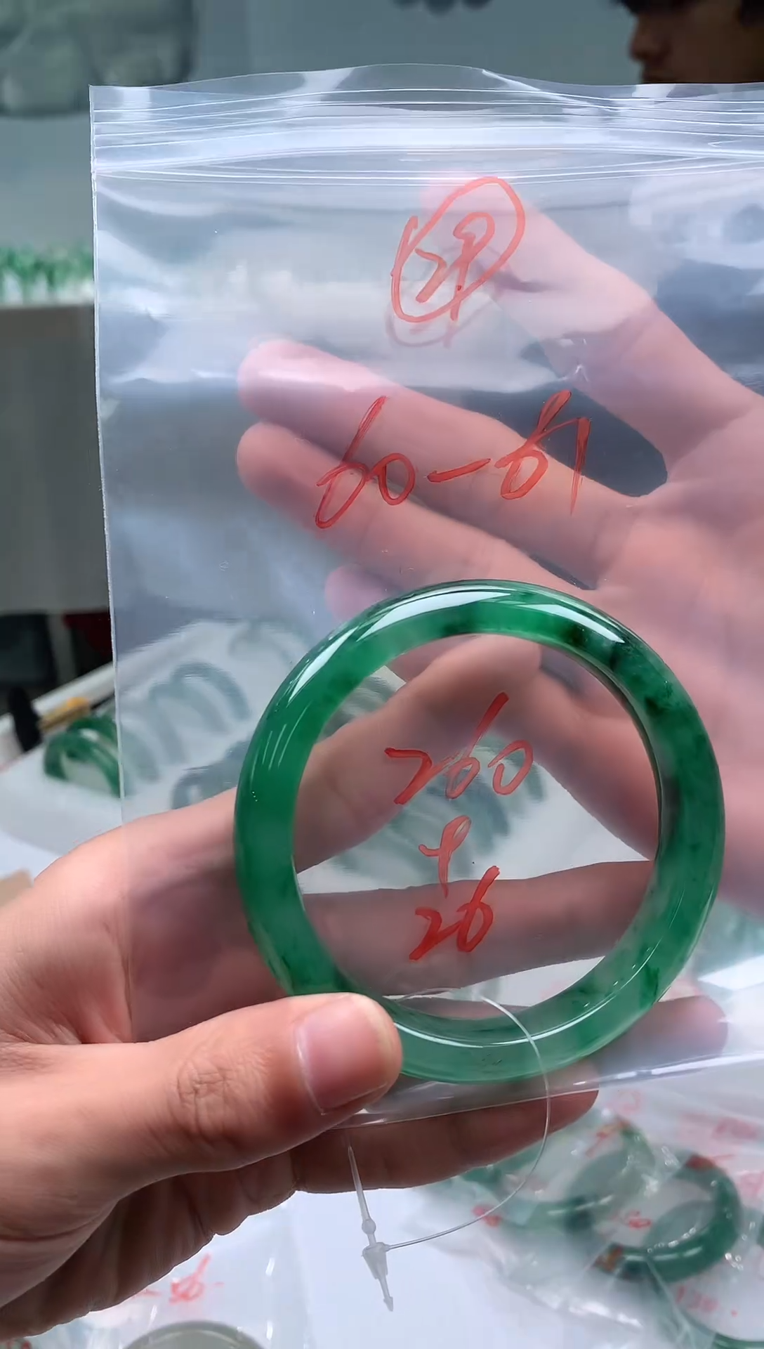 石英质玉手镯未镶嵌非洲翠手镯60-61圈口29号