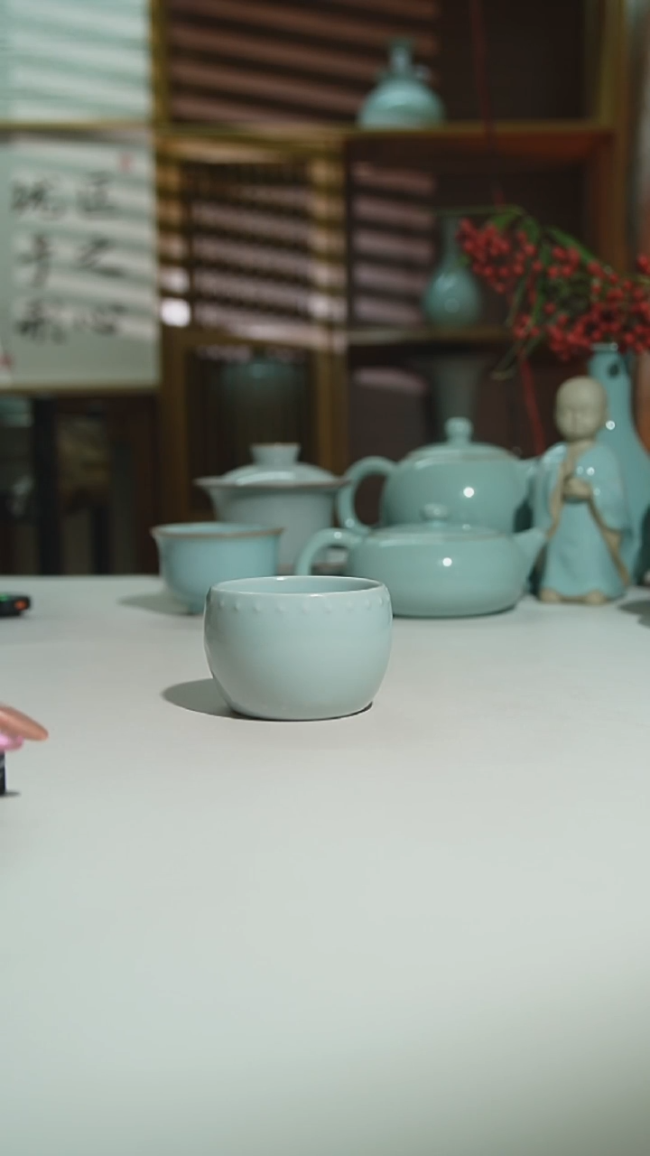 珑匠支钉月白鼓杯一级