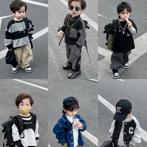 【八个小朋友】男童卫衣裤子套装扣码直播间专用A[断码，NO退NO换]