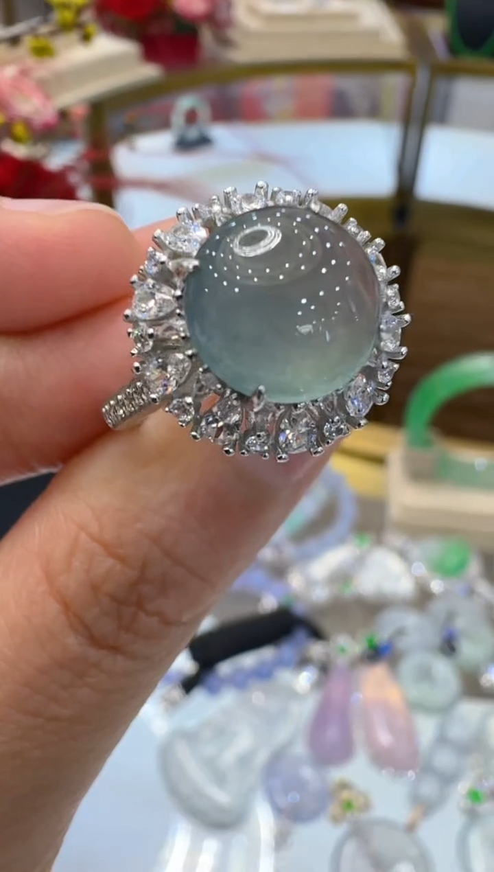 【闪购商品】翡翠戒指银S925镶嵌多样性团购发一件