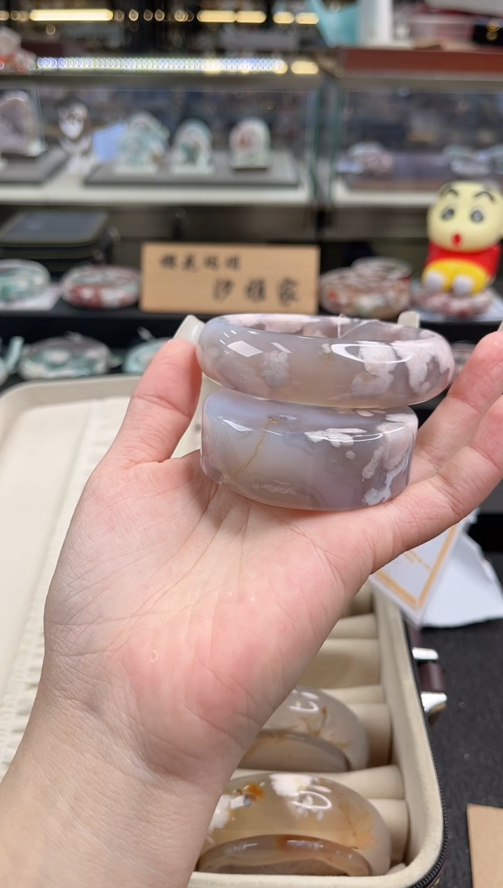 未镶嵌手镯石英质玉尘*丷圈口 （赠品镯心）