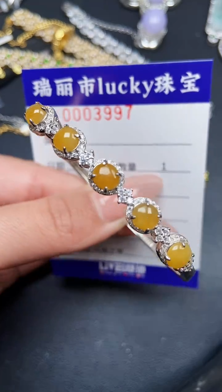 【闪购商品】翡翠颈饰银S925镶嵌3997