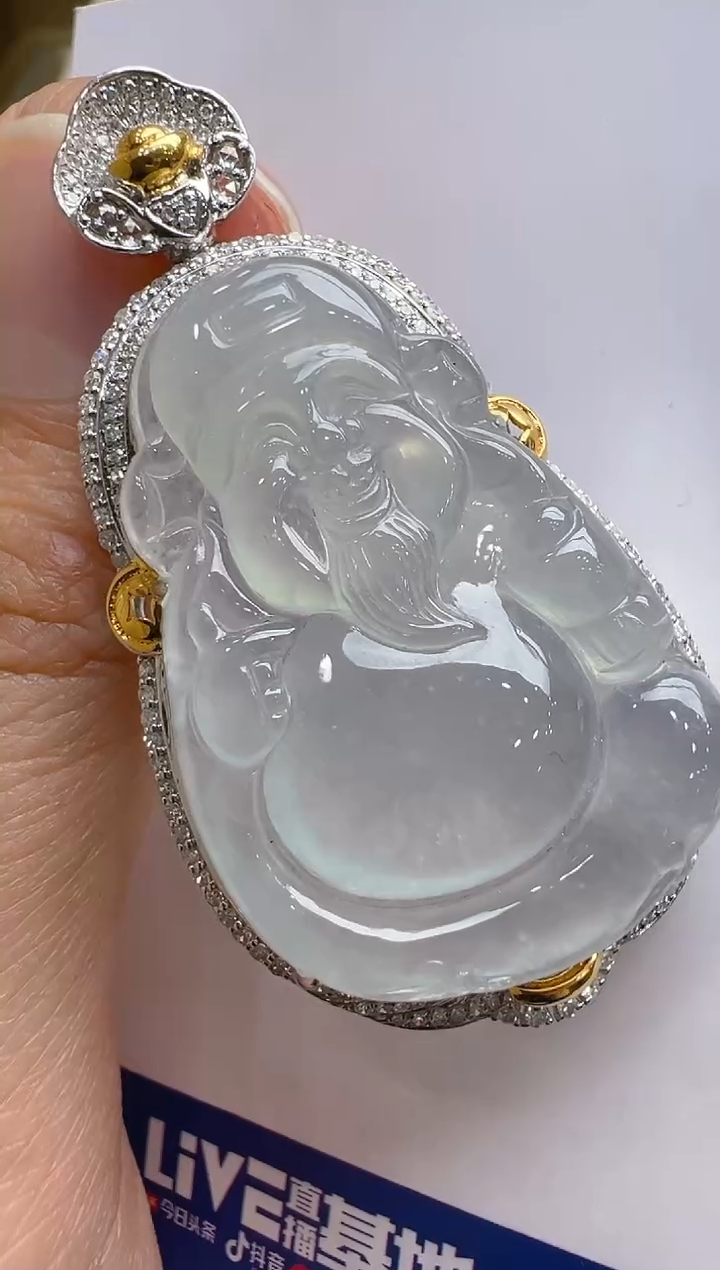 【闪购商品】翡翠吊坠(不含链)18K金镶嵌多样性团购发一件