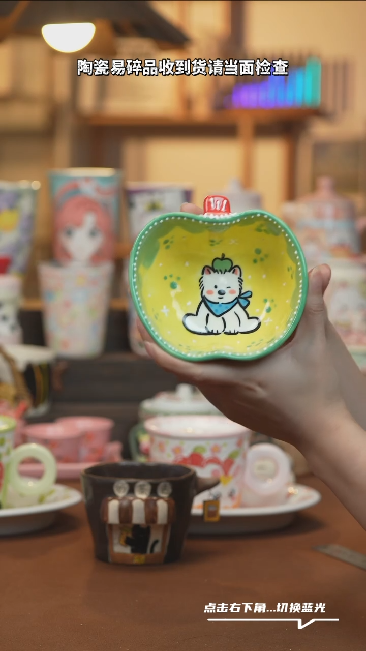 瓷片A383设计师原创手绘陶瓷