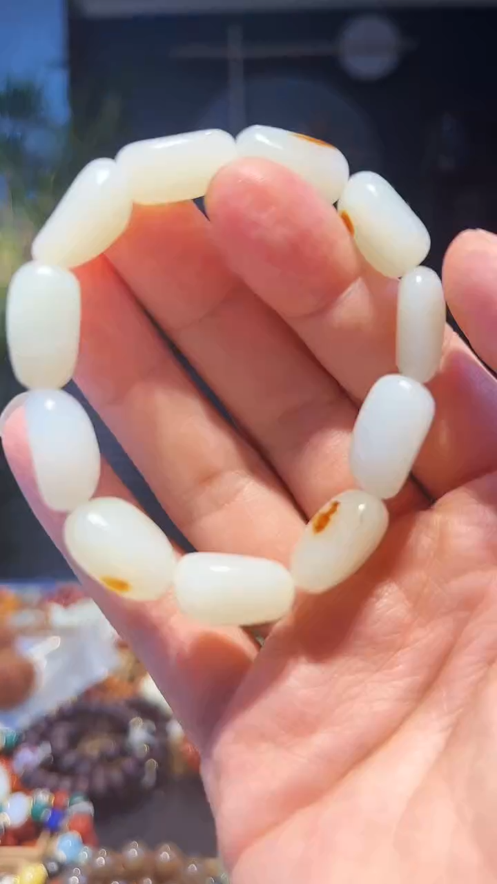 【闪购商品】和田玉手串未镶嵌单圈-小