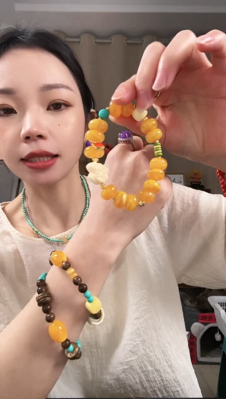 【闪购商品】琥珀颈饰未镶嵌E430EEEEE