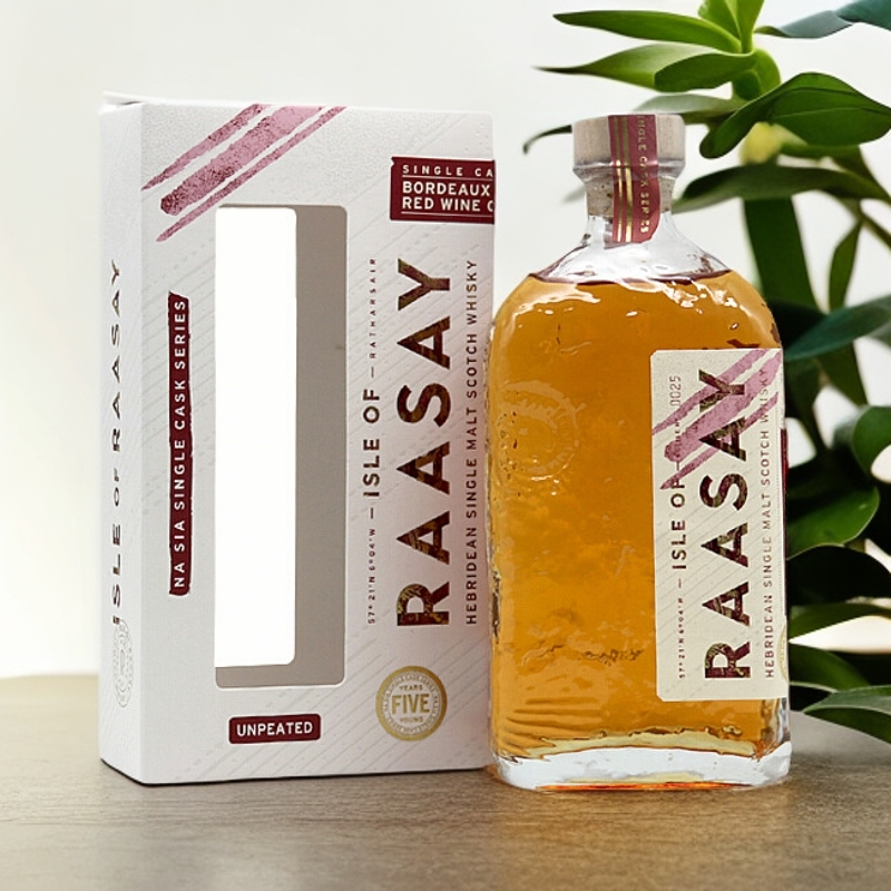 拉塞岛五年波尔多红酒桶单一麦芽威士忌英国原装进口59.1度 700ml