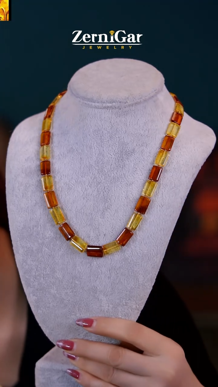 【闪购商品】琥珀颈饰未镶嵌天然琥珀项链