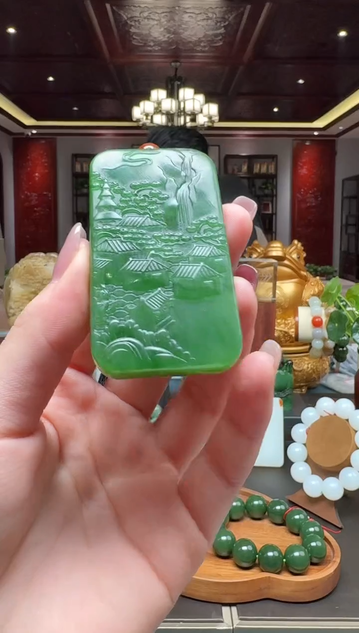 未镶嵌和田玉挂件by