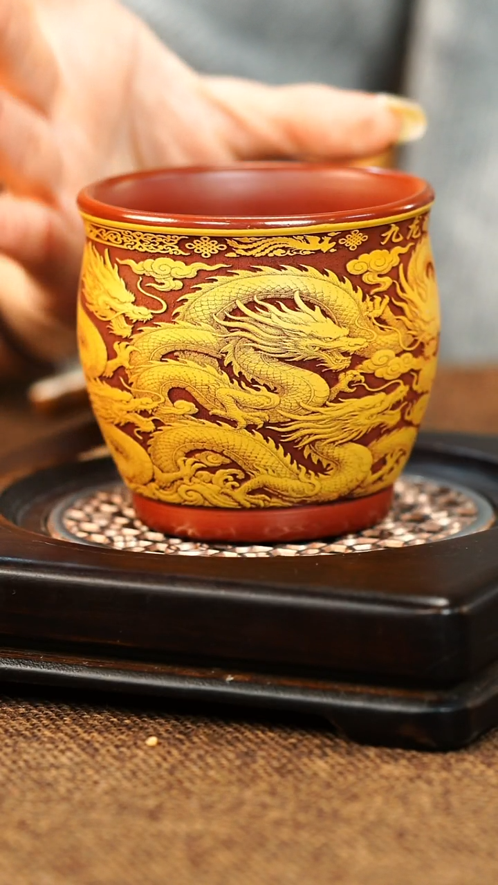 茶杯紫砂宜兴原矿紫砂