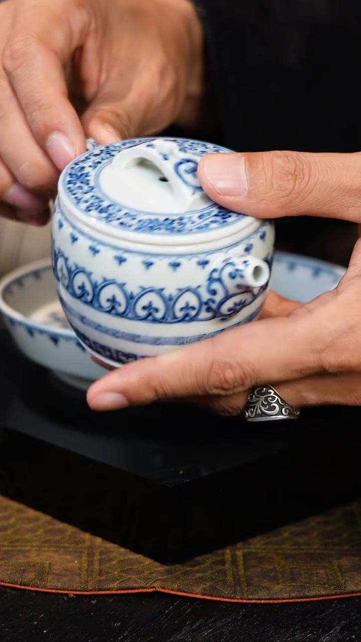 明珠堂-柴窑-宝相壶 陶瓷