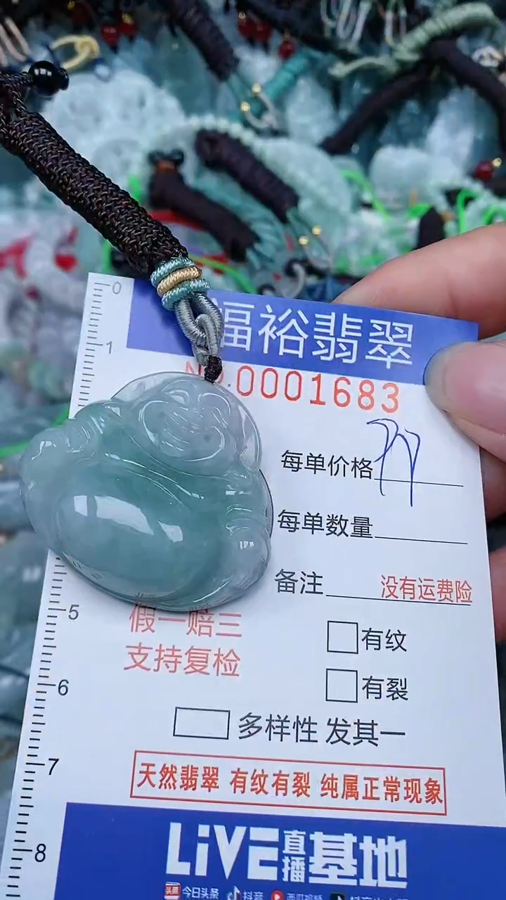 翡翠未镶嵌颈饰...0001683