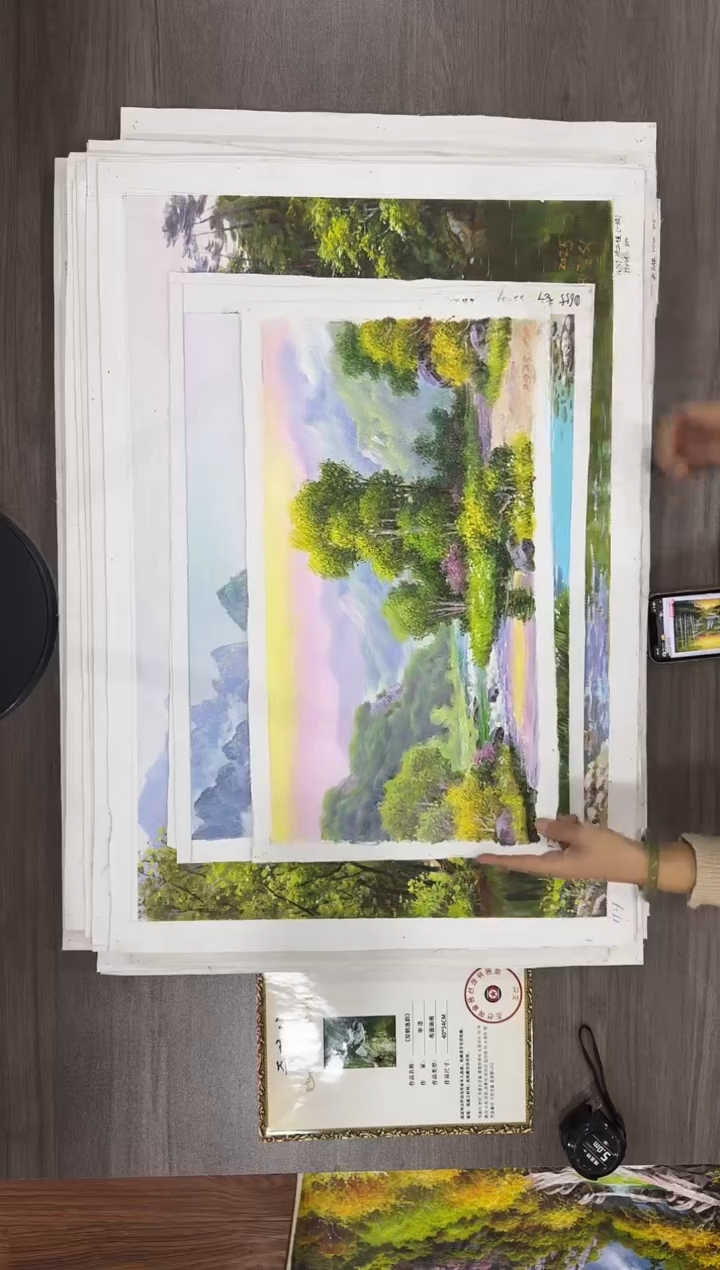 油画【123号】约53*35cm丨朝鲜原创纯手绘孤品油画丨顺丰包邮 
