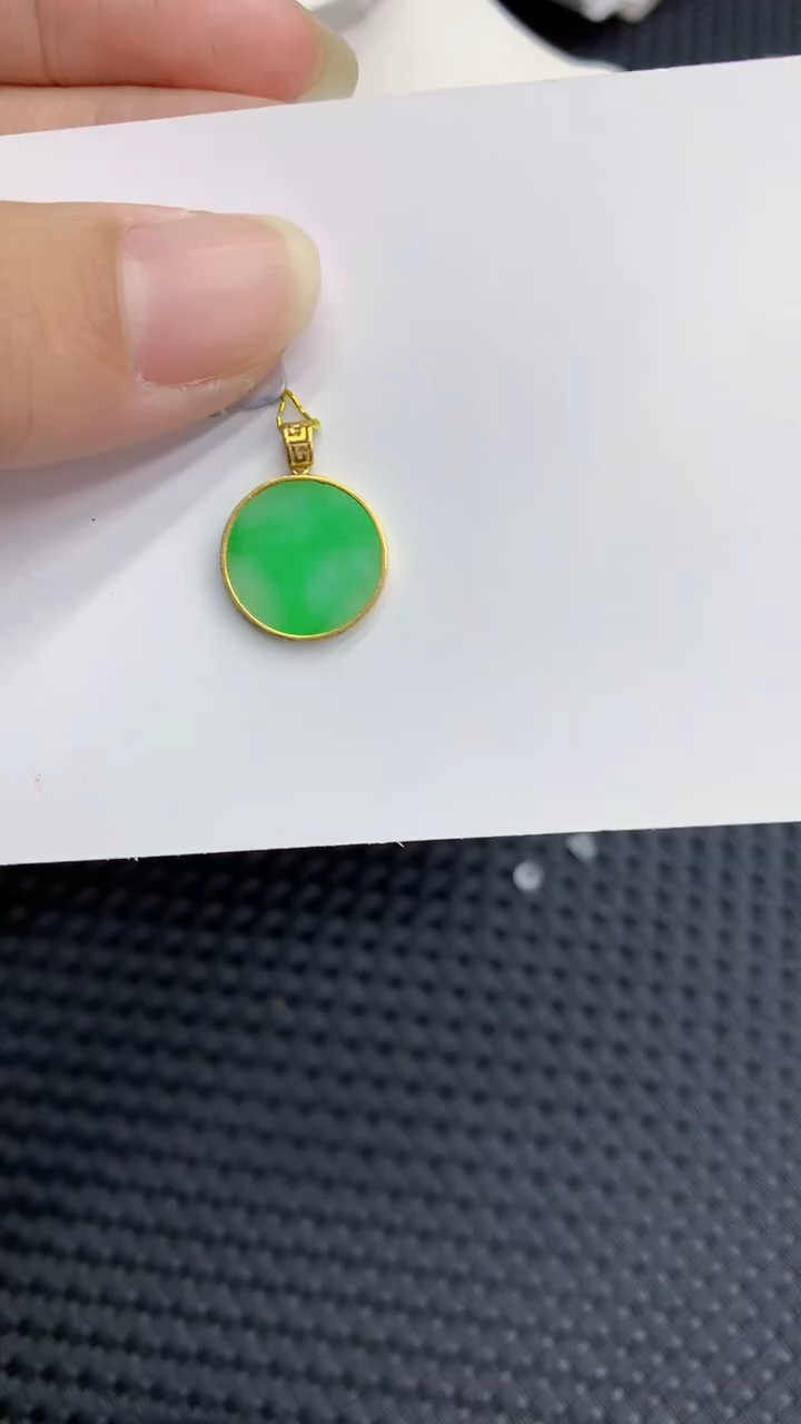 【闪购商品】翡翠颈饰18K金镶嵌            8