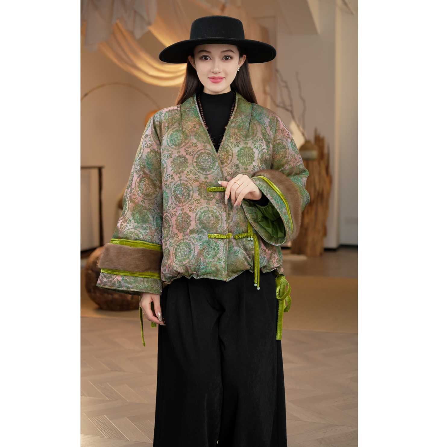 【镶守·冬颜】冬季时尚轻奢百搭保暖短款鹅绒服外套SDR55400-62