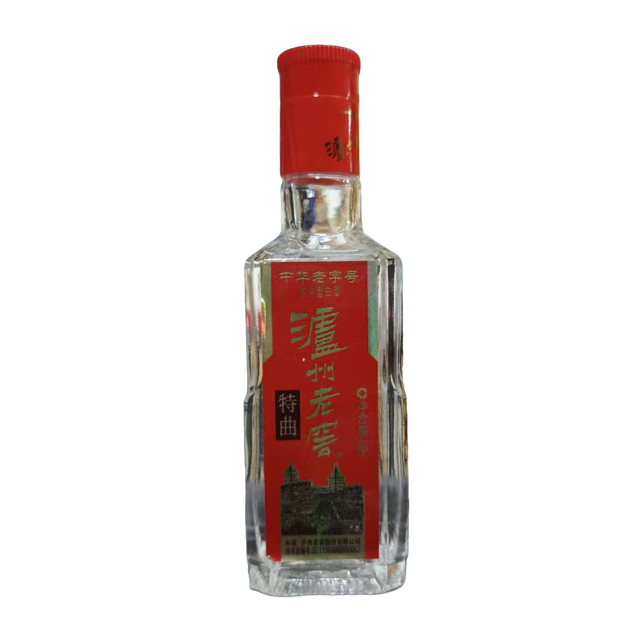 泸州老窖老字号特曲（裸瓶品鉴）浓香型白酒 52度100ml