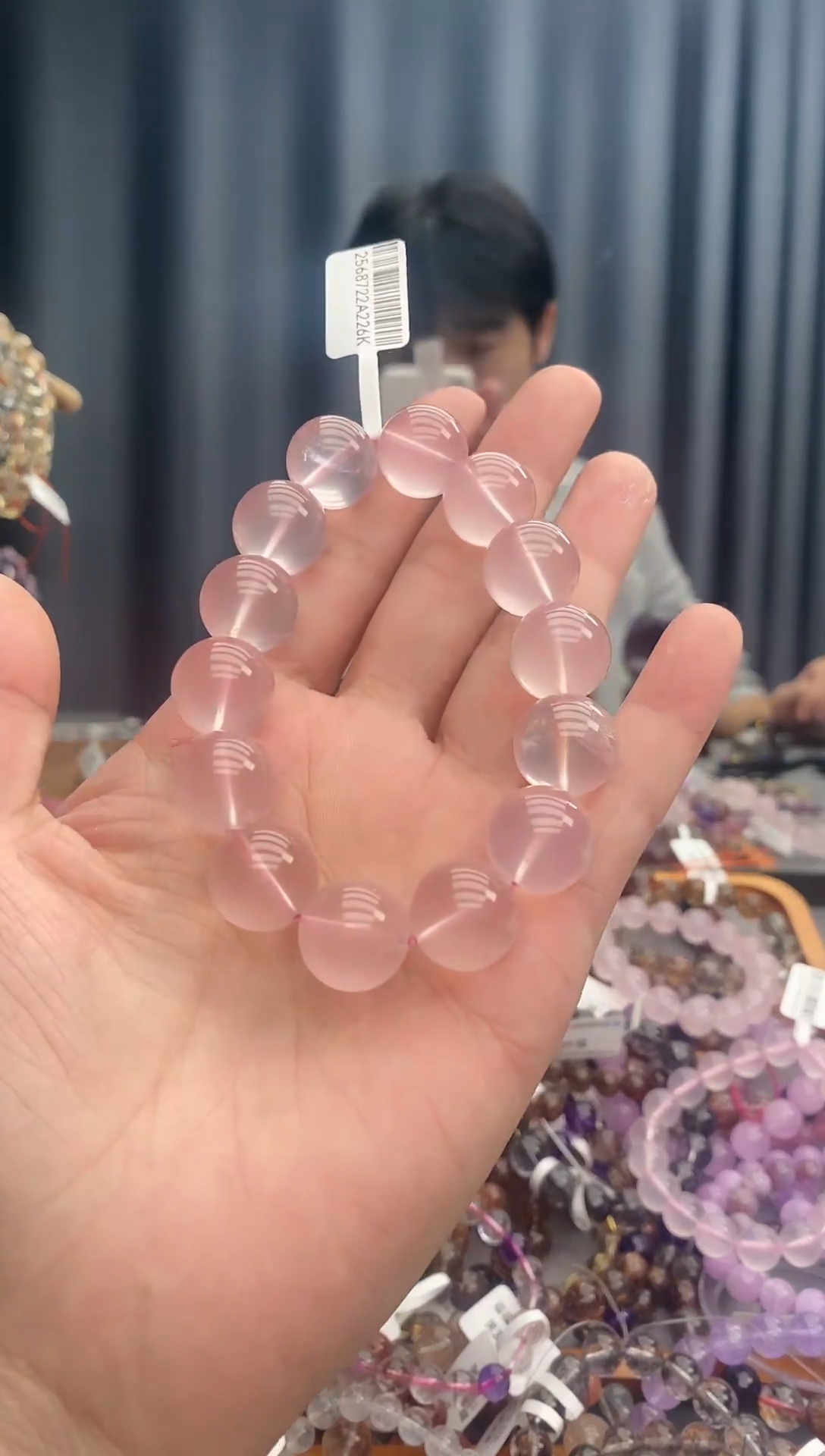 【闪购商品】水晶手链未镶嵌粉水晶