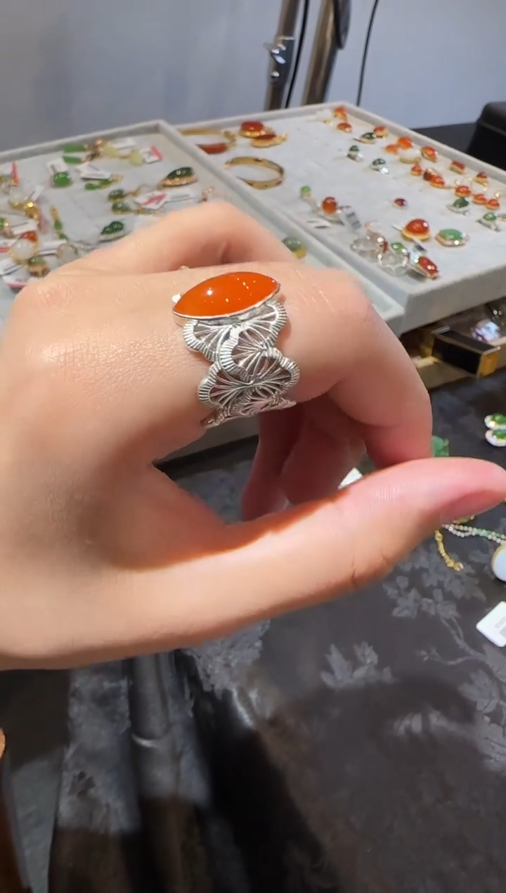 【闪购商品】南红玛瑙戒指未镶嵌1