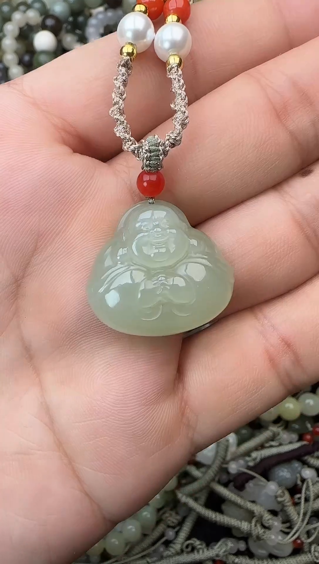 颈饰未镶嵌和田玉拍一发一