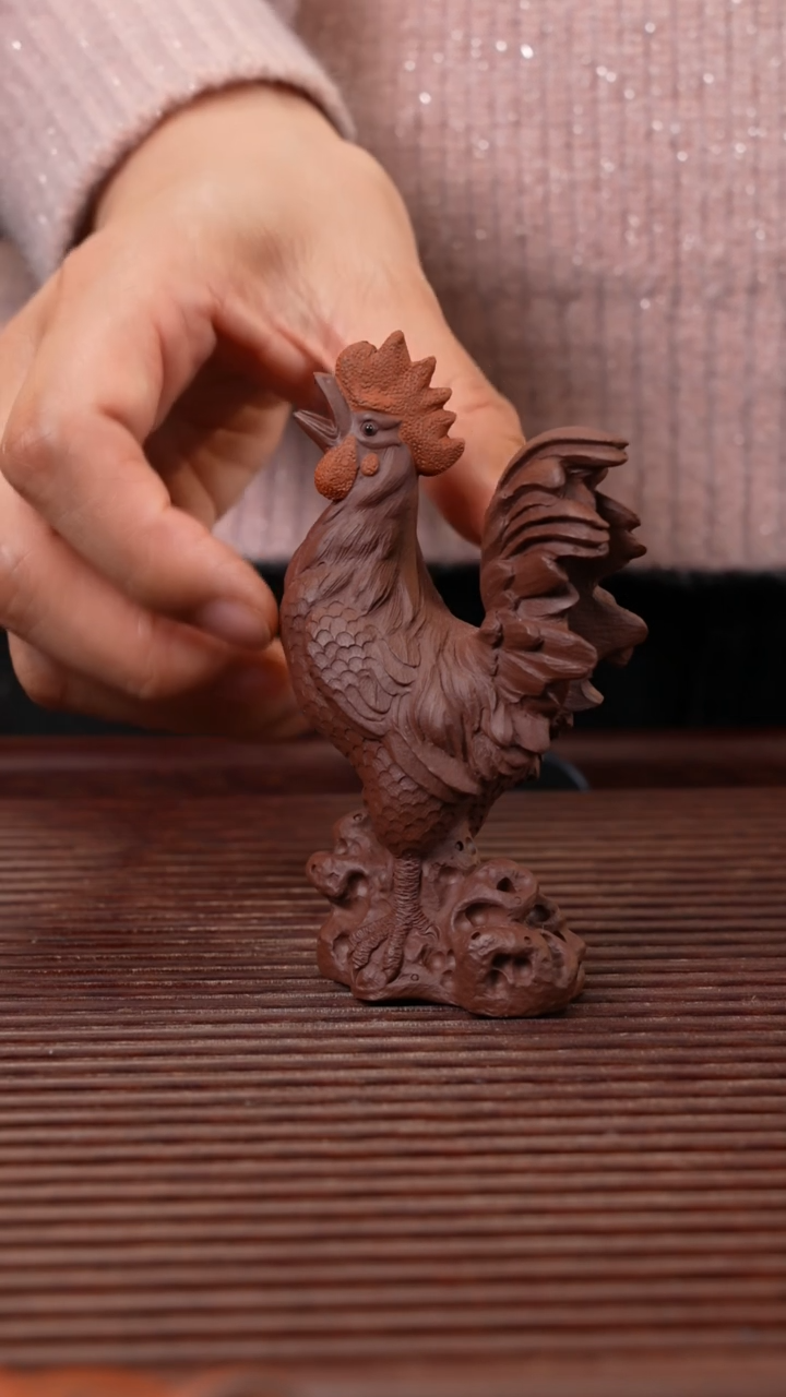 【闪购商品】紫砂茶宠金鸡报晓