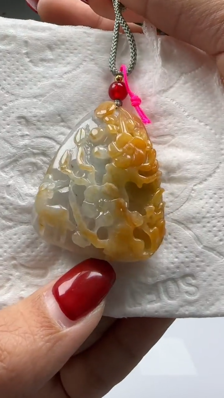 【闪购商品】翡翠颈饰未镶嵌天然翡翠A货吊坠