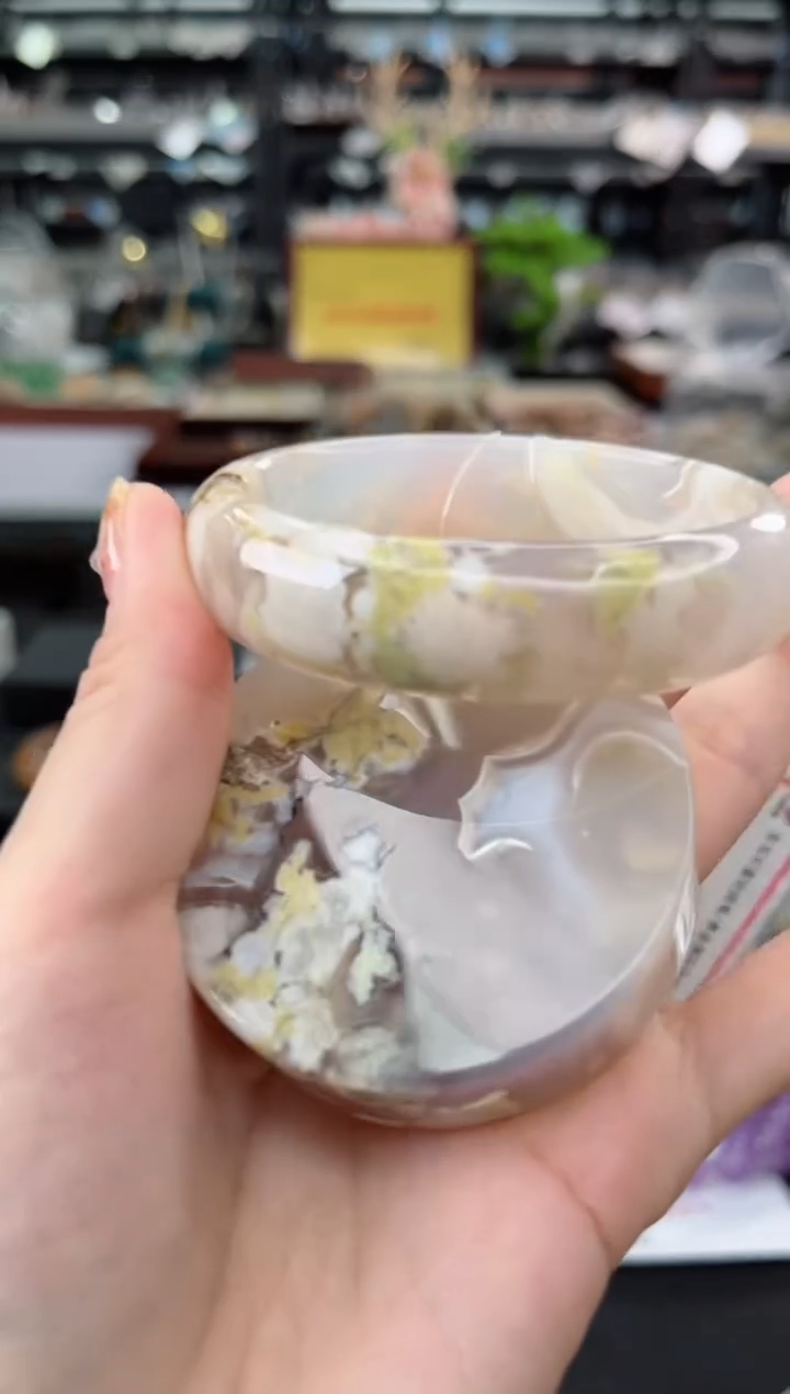 【闪购商品】石英质玉手镯未镶嵌61圈口（赠送镯心）6453333