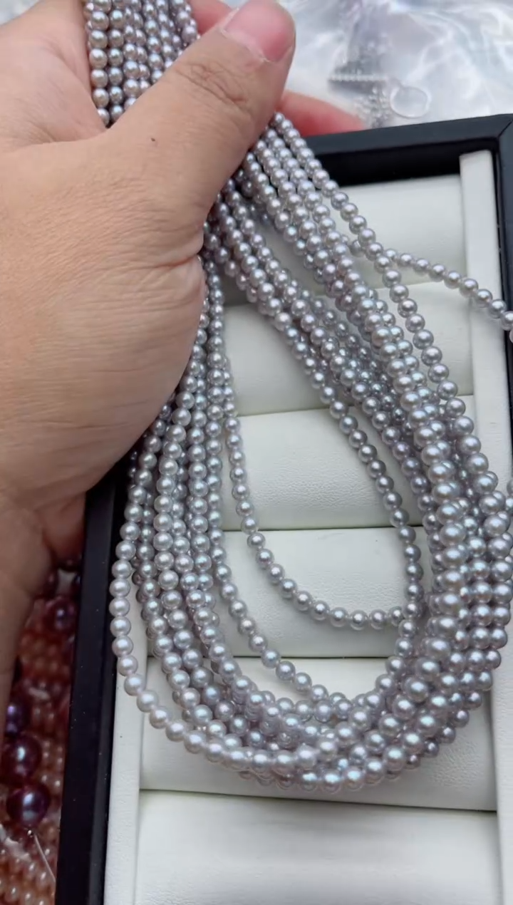 项链未镶嵌淡水珍珠多样性发其一，非无暇